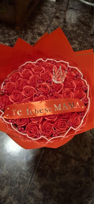 Buchete cu trandafiri din sapun diverse modele