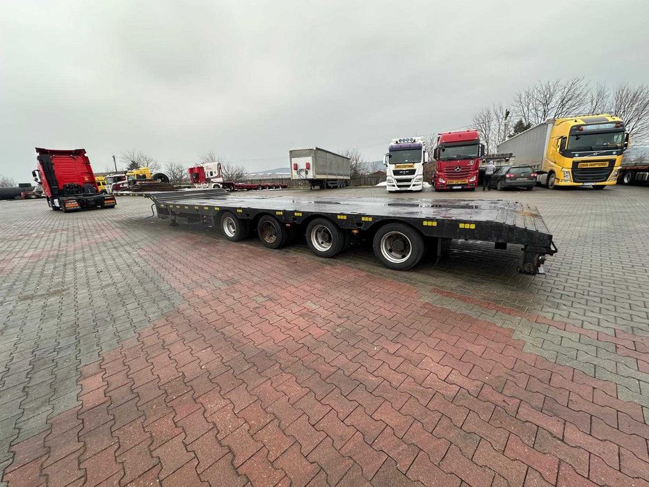 Semiremorca TSR, cuplare mega, 4 axe, extensibila