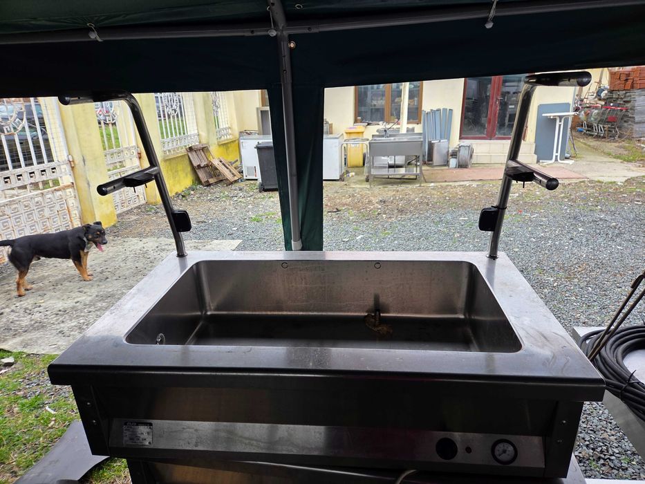 Masa calda bain Marie, mica sau mare, vitrina calda