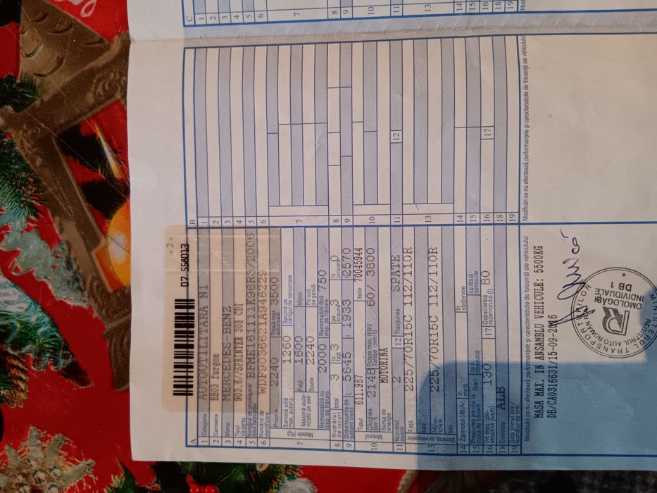 Vand Mercedes benz sprinter