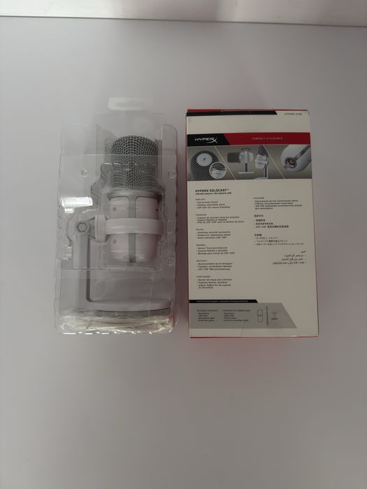 Microfon Gaming HyperX SoloCast, USB, alb
