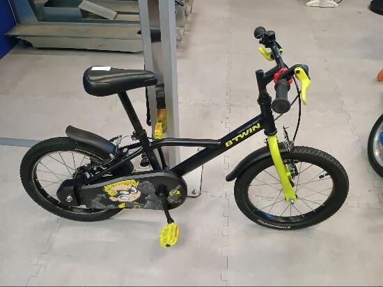 btwin dark hero 16 negru verde - (SecondHand) Decathlon