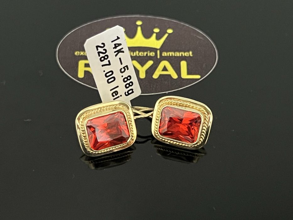 Bijuteria Royal CB : Cercei dama aur 14k 585  5,88 gr