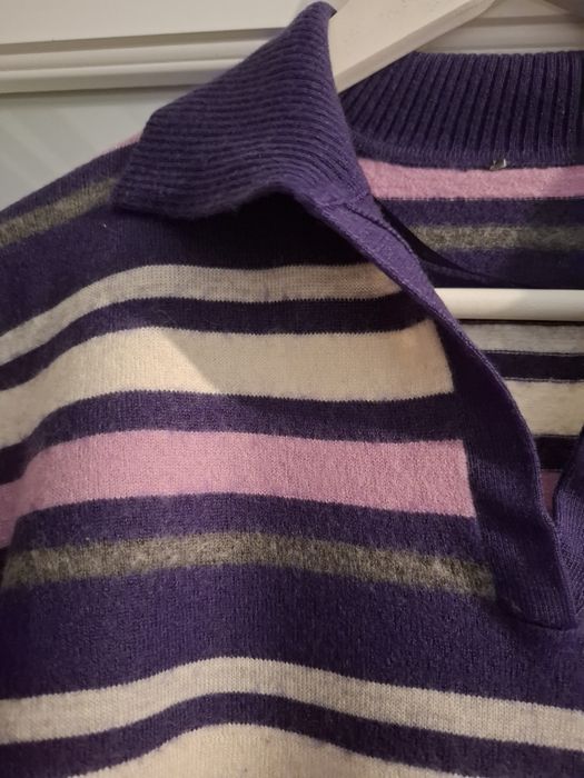 Pulover cu rever 50% lana