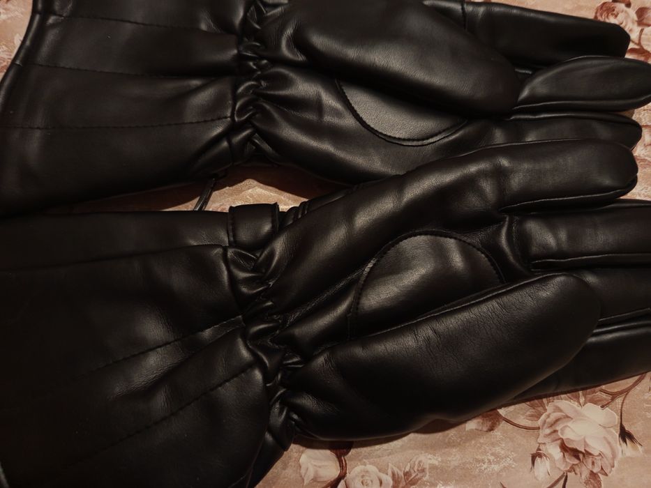 Винтидж Мъжки Дълги Ръкавици от Естествена Кожа Нови