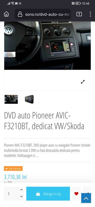 Navigatie pioneer skoda octavia