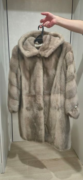 Норковая шуба до колен