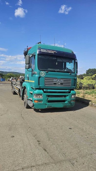MAN TGA 26,430 6X2 Abroll cu Macara Epsilon 110Z si graiffer