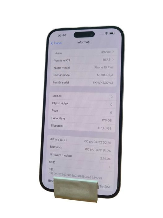 Iphone 15 Plus 128Gb / Amanet Cashbook Bucuresti Unirii