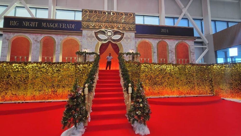 Свадебный декор пайетками