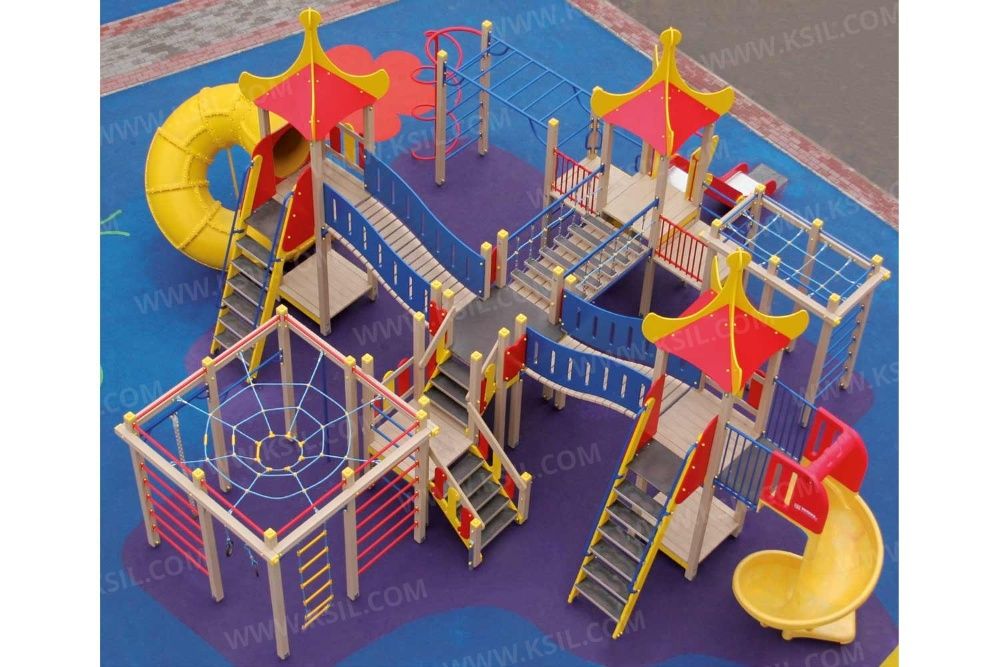 Детские площадки KSIL карусели качели горки Болалар майдончаси КСИЛ