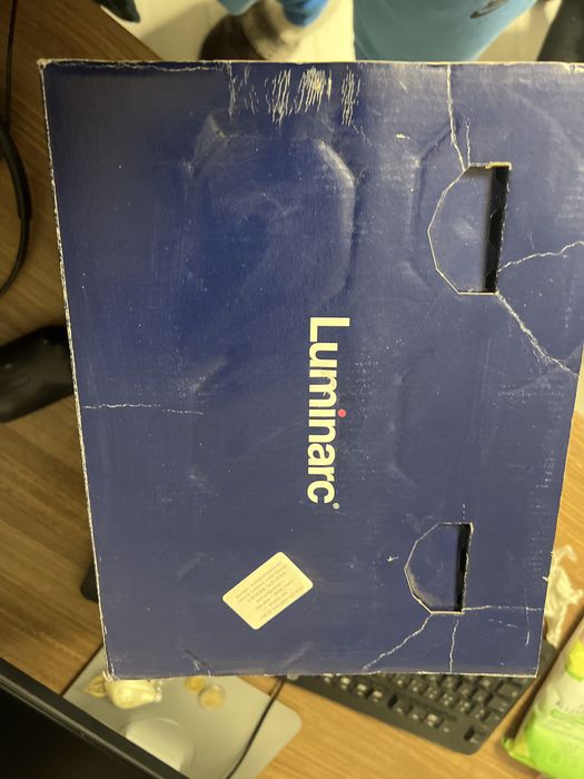 Serviciu de masa Luminarc Diwali, 19 piese, alb/negru