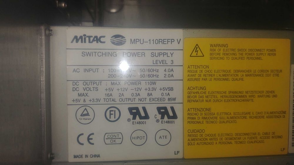 Корпус для Pentium 2 с БП 110W