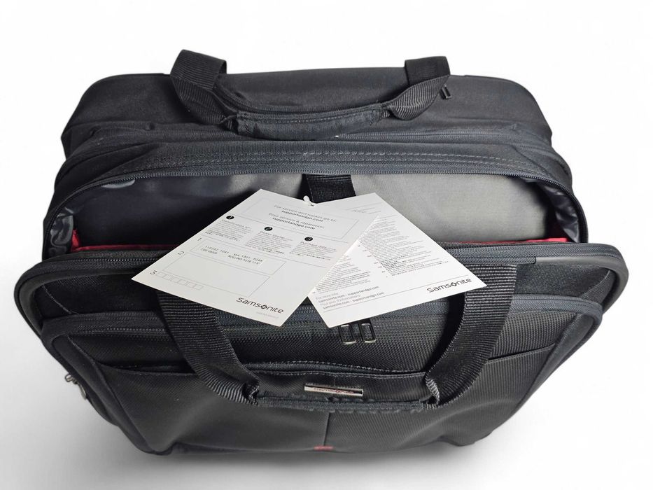 Samsonite - мобилен офис или куфар за ръчен багаж и лаптоп за бизнес пътувания с колелца и телескопична дръжка (Rolling Tote)
