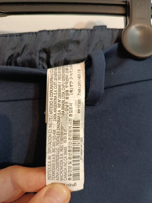 Pantaloni office eleganți Zara bleumarin sezon rece mărimea S 36