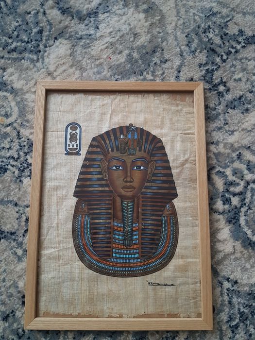 Tablou vechi cu egiptean/faraon papirus