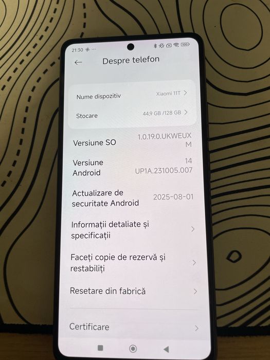 Telefon xiaomi 11T 5g 128 gb