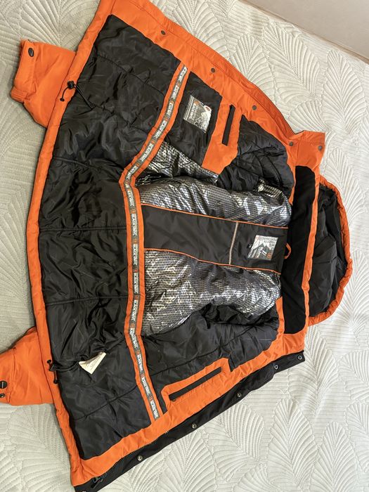 Пуховик зимний black vinil качество 54 /52