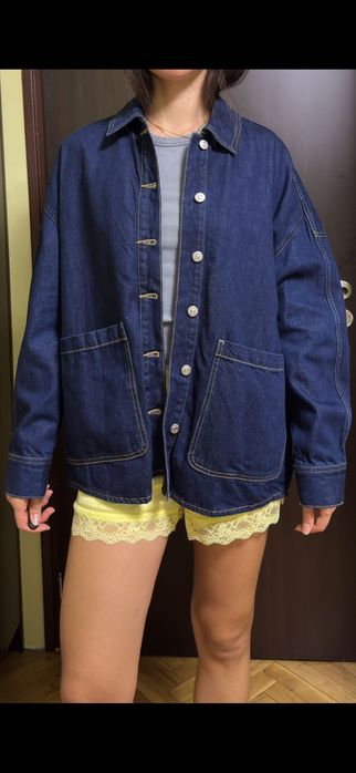 Удължена дънкова риза Zara M/L