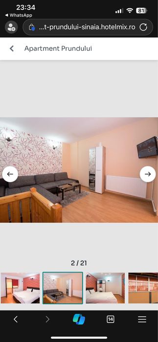 Apartament 2 camere , 62m2, Sinaia