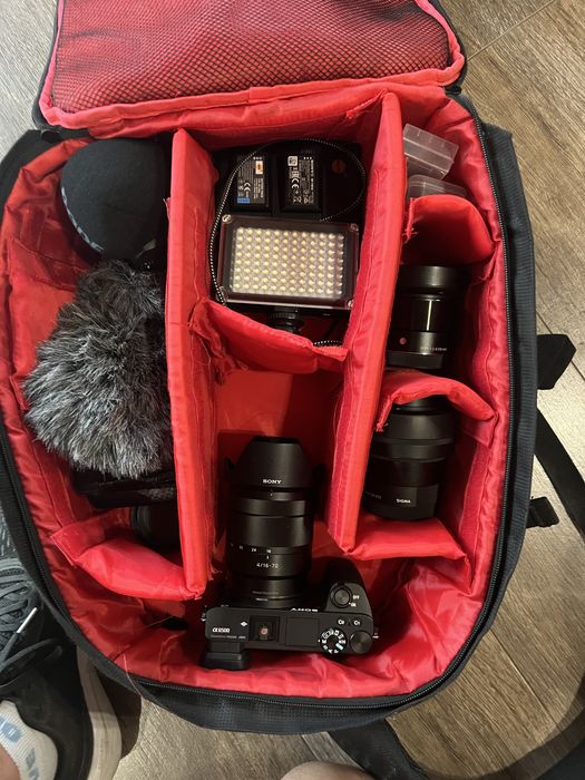 Sony A6500 PRO Video/Photo Kit + Zeiss + Sigma + Zhiyun + Lights