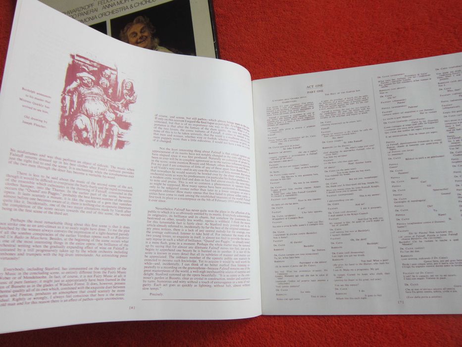 rarHerbert von Karajan Verdi -Falstaff  UK 1975 vinil impecabil