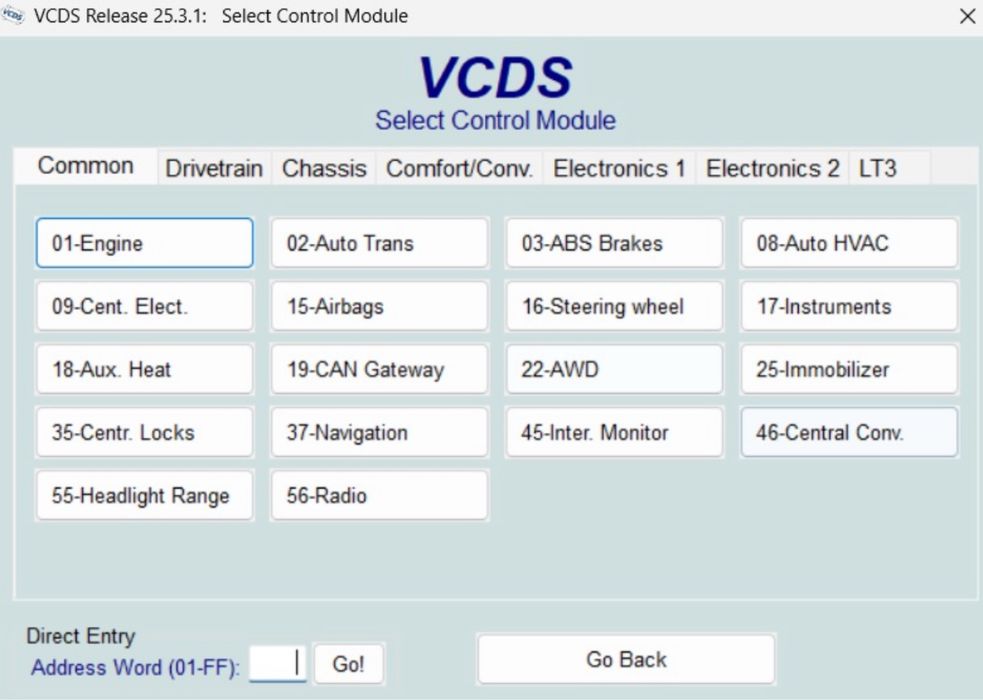 Tester/Diagnoza VAG-COM/VCDS 25.3.2 in Romana/Engleza 09.2025