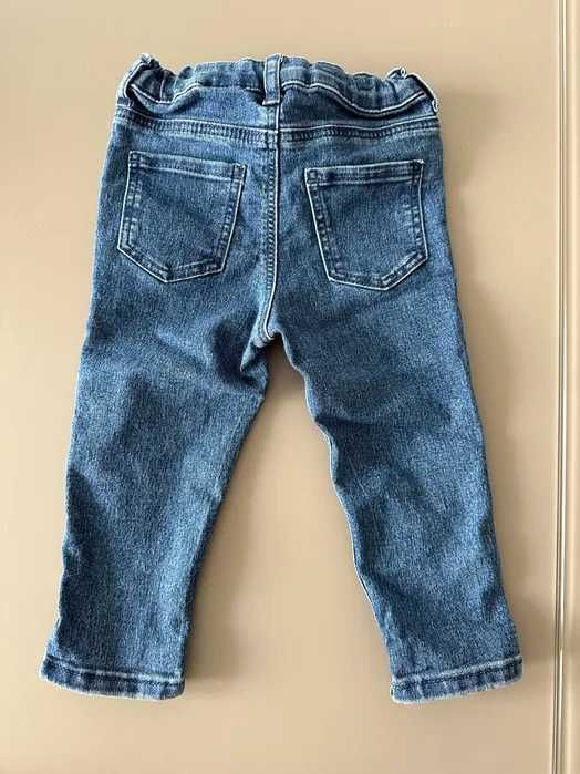 Бебешки дънки  - коплект от 2 броя , размер 9-12 месеца