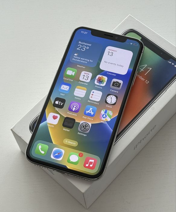 iPhone X 64 gb, baterie noua! 100%