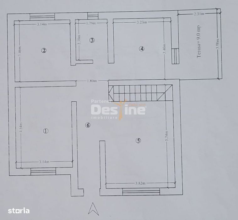 Casa LUNCA CETĂȚUII, 3 camere, decomandat, mansarda + parcare