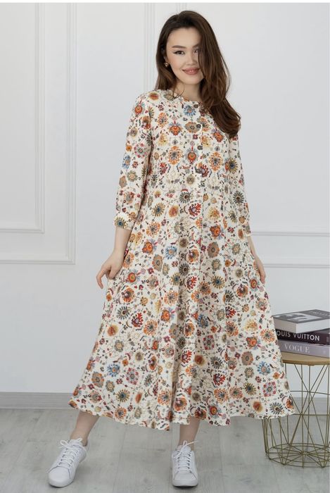 Женское платье лен