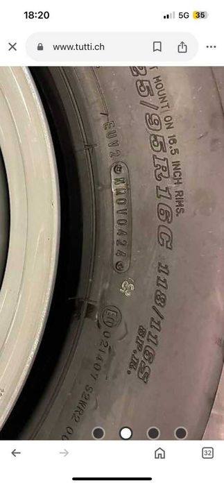 Гуми  225/95 R16C  Dunlop SP