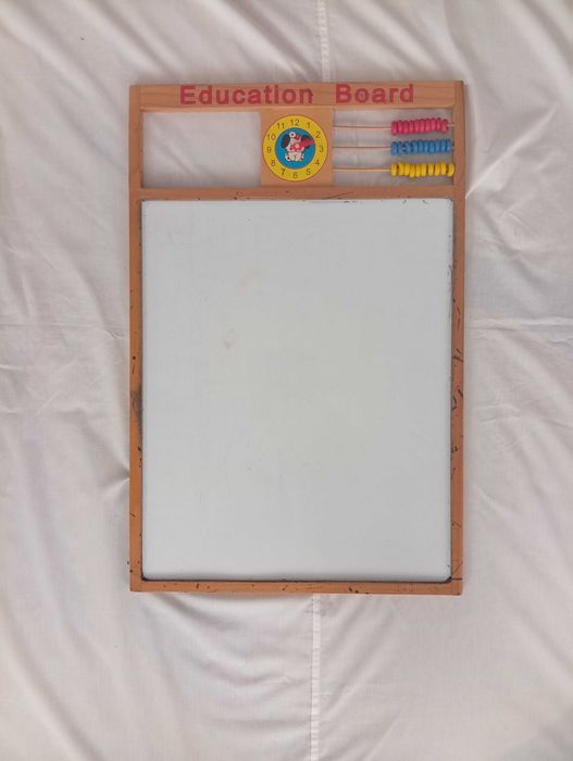 Tabla magnetica 2 in 1 Whiteboard+ tabla neagra pentru creta