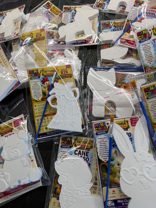 Set Handmade de Pictat pentru Copii – Figurine din Ipsos + Culori + Pensulă