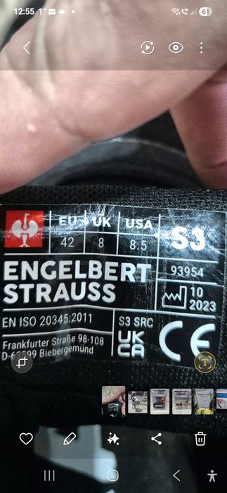 Pantofi de lucru Engelbert Strauss marimea 42