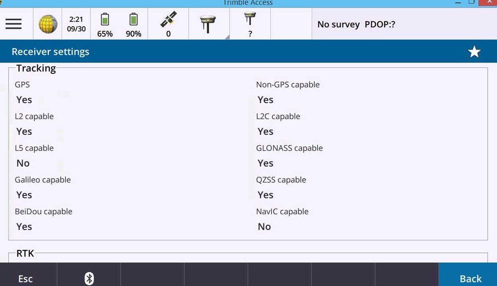 Trimble R4 model 3, toate constelatiile active, ROVER RTK ROMPOS