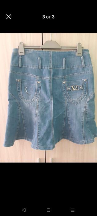 Дънкова пола спортна