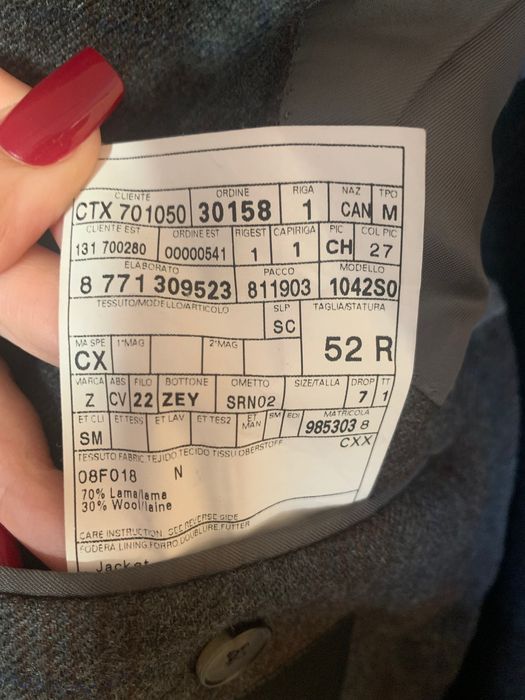 Мъжко сако Zegna, размер 52