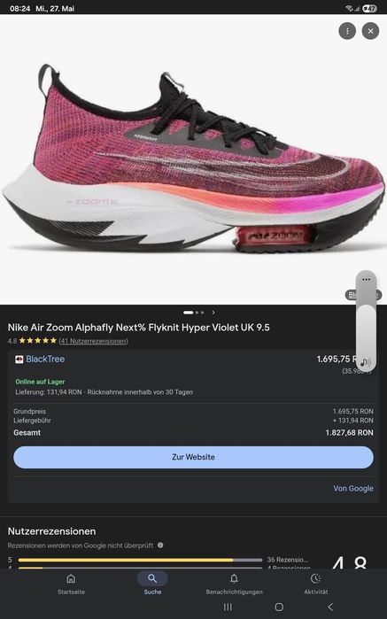 Nike Air Zoom X Alphafly