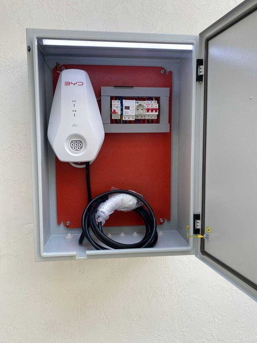 Elektromobil uchun zaryadka stansiya ustanovka | Установка зарядка