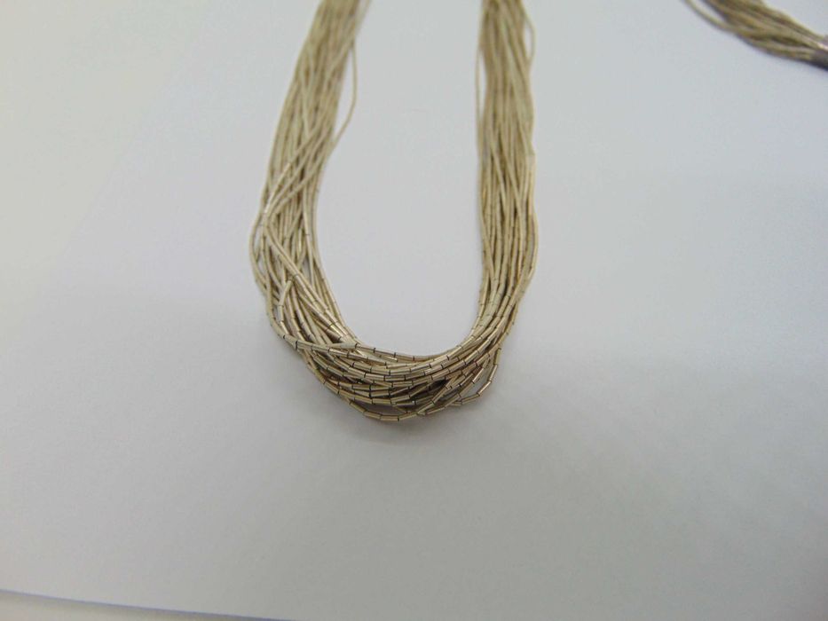 Colier navajo lung din argint