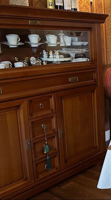 Dall'Agnese Set Dulapuri living canapele piele vintage love lemn masiv
