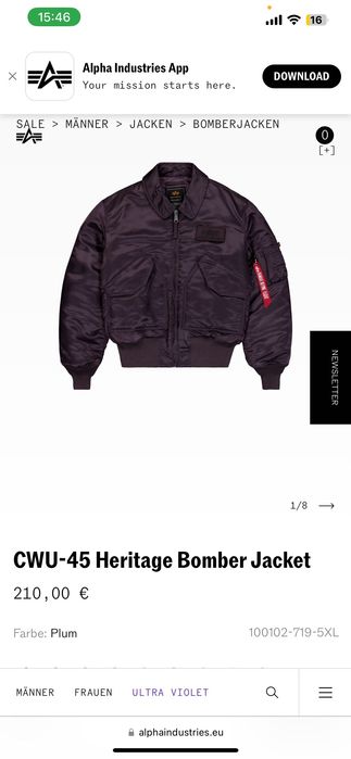 Alpha industries Пилотско яке