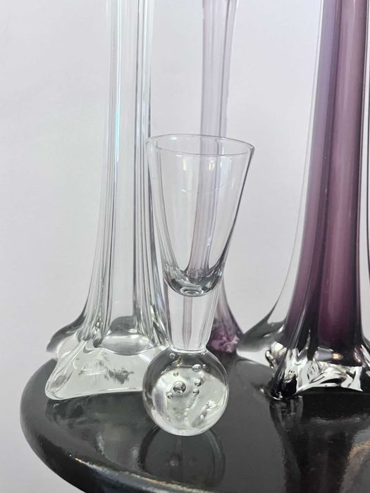 Set patru piese cristal MURANO Italia vechi bibelouri bibelou ieftine