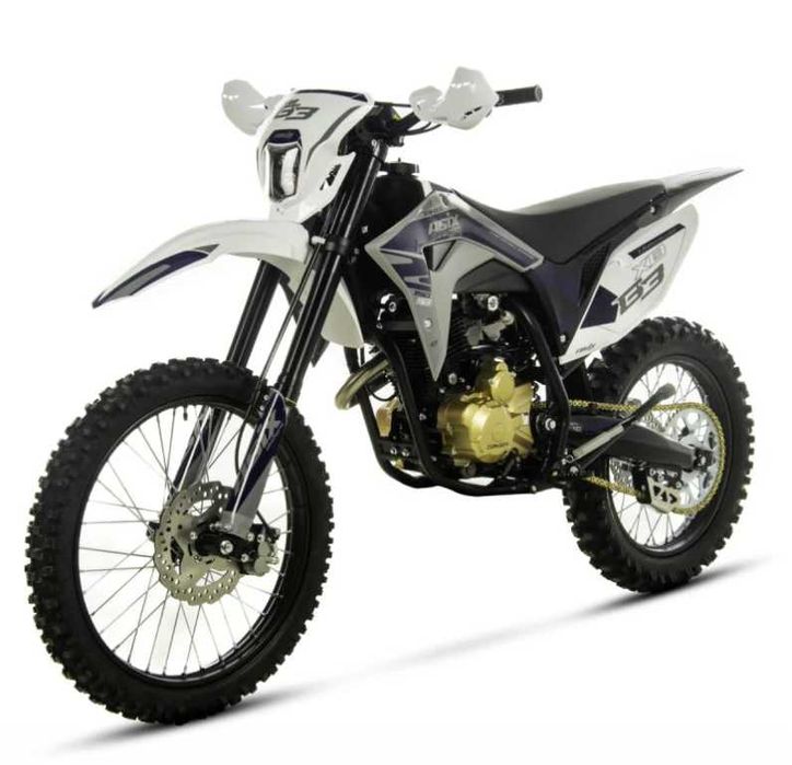 Motocicleta Cross/Enduro Asix XB83 150cc, roti 21/18, gri/albastru,