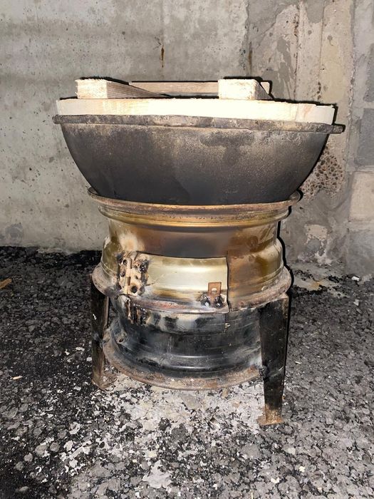 Казан с печкой на природу