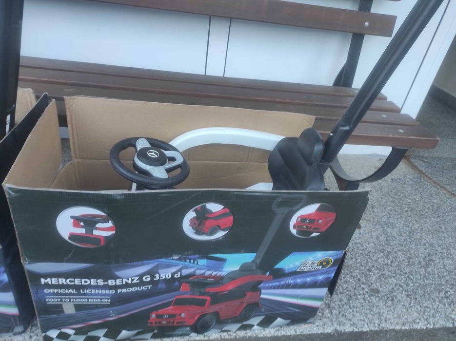 Кола за яздене и бутане Джип Мерцедес G-360 Foot to floor Ride-on