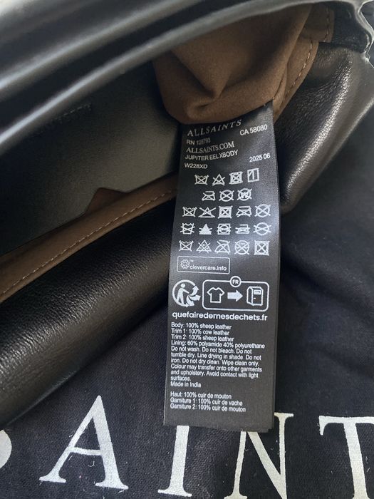 Кожена чанта AllSaints