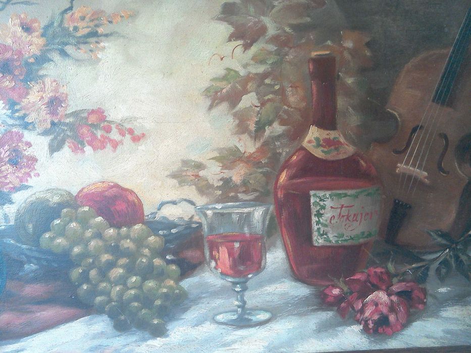 Tablou Vechi pictura flamanda - semnat - ulei/placaj 90x54cm