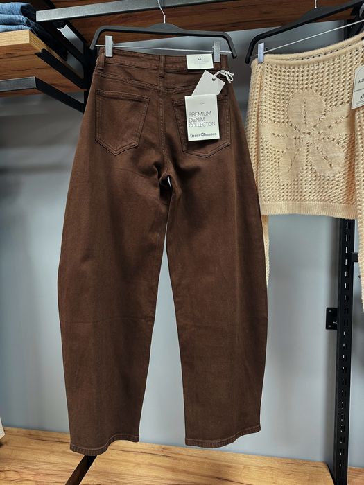 Дамски кафеви baggy дънки